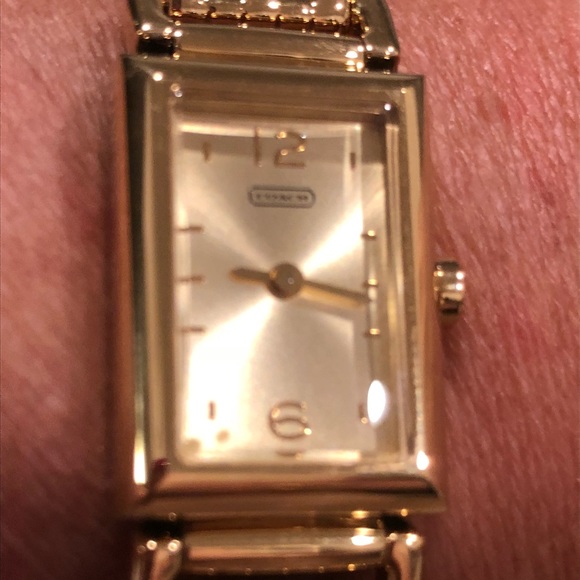 coach rectangle watch
